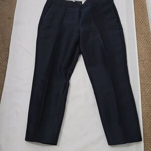J CREW MARTIE 13 Navy Blue. Silk blend side zipper ankle pants